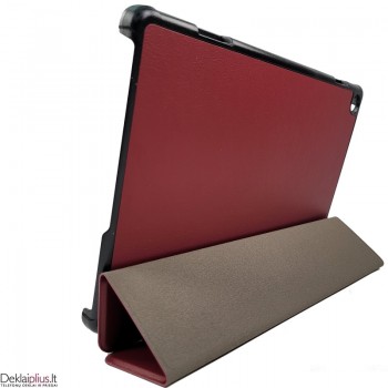 Dirbtinės odos atverčiamas dėklas - bordo spalvos (Lenovo tab m10 10.1 (3rd gen) (TB328FU-TB328XU) Dirbtinės odos atverčiamas dėklas - bordo spalvos (Lenovo tab m10 10.1 (3rd gen) (TB328FU-TB328XU)